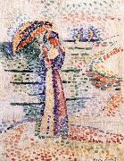 Henri Matisse Woman holding umbrella oil painting on canvas